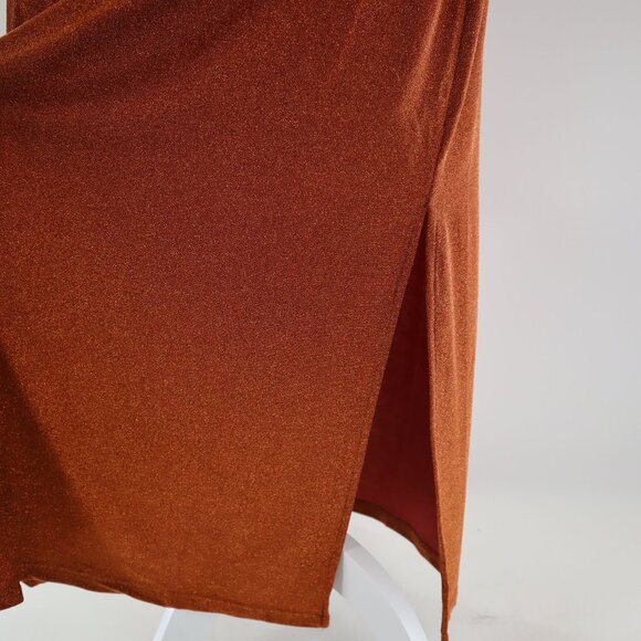 FRNCH Olympe Dress Womens Orange Glam Romantic Feminine Event Evening Wear NWT - Picture 7 of 11